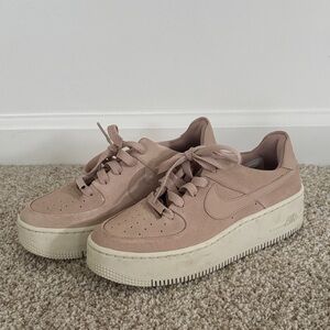 Pink Platform Nike Air Force 1